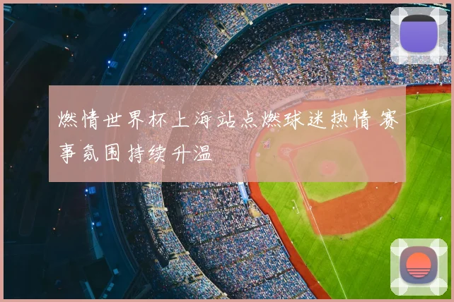 燃情世界杯上海站点燃球迷热情 赛事氛围持续升温